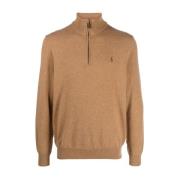 Ralph Lauren Stickad Ärm Pullover Brown, Herr