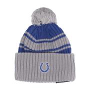 New Era Indianapolis Colts Pom Pom Beanie Hat Gray, Herr