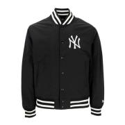 New Era Yankees Logo Bomberjacka Svart/Vit Black, Herr