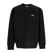 Obey Svart Lätt Crewneck Sweatshirt Bold Box Fit Black, Herr