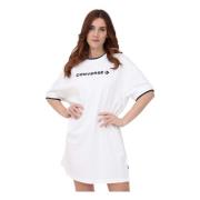 Converse Wordmark T-shirt Klänning White, Dam