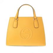 Gucci Vintage Pre-owned Laeder handvskor Yellow, Dam