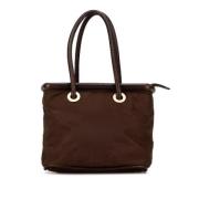 Celine Vintage Pre-owned Nylon handvskor Brown, Dam