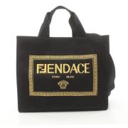 Fendi Vintage Pre-owned Canvas totevskor Black, Dam