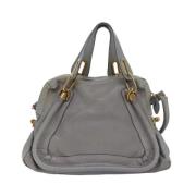 Chloé Pre-owned Pre-owned Laeder handvskor Gray, Dam