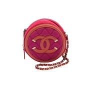 Chanel Vintage Pre-owned Tyg chanel-vskor Pink, Dam