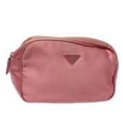 Prada Vintage Pre-owned Canvas kuvertvskor Pink, Dam