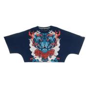 Dolly Noire Navy Dam Cropped T-shirt Multicolor, Dam