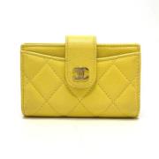 Chanel Vintage Pre-owned Laeder plnbcker Yellow, Dam