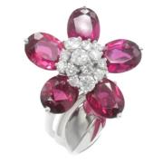 Van Cleef & Arpels Pre-owned Pre-owned Vitt guld ringar Pink, Dam