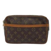 Louis Vuitton Vintage Pre-owned Canvas kuvertvskor Brown, Dam