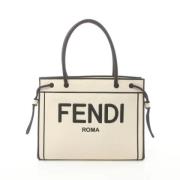 Fendi Vintage Pre-owned Canvas fendi-vskor Beige, Dam