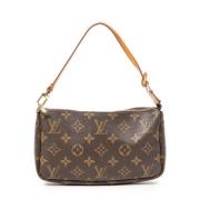 Louis Vuitton Vintage Pre-owned Canvas handvskor Brown, Dam