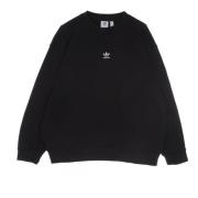 Adidas Svart Crewneck Sweatshirt Loungewear Essential Black, Dam