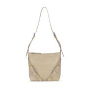 Givenchy Beige läder axelväska med spänne detalj Beige, Dam