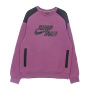 Jordan Fleece Crewneck Sweatshirt Bordeaux/Svart Purple, Herr