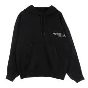 Jordan Fleece Pullover Hoody Svart/Vit Black, Herr