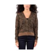 Max Mara Dam Skjorta Snygg Design Brown, Dam