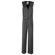 Moschino Stilfull Jumpsuit för Kvinnor Gray, Dam