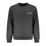 Wrangler Svart Crew Neck Sweatshirt Långärmad Black, Herr