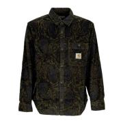 Carhartt Wip Paisley Print Långärmad Skjorta Black, Herr