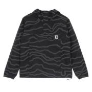 Carhartt Wip Nimbus Deep Freeze Pullover Jacka Black, Dam