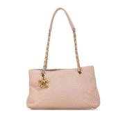 Chanel Vintage Pre-owned Laeder totevskor Pink, Dam