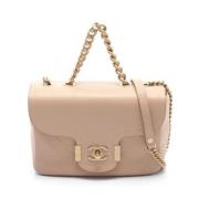 Chanel Vintage Pre-owned Laeder chanel-vskor Beige, Dam