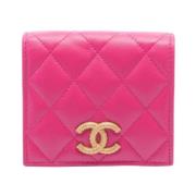 Chanel Vintage Pre-owned Laeder plnbcker Pink, Dam