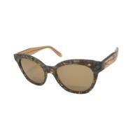 Salvatore Ferragamo Pre-owned Pre-owned Tyg solglasgon Brown, Dam