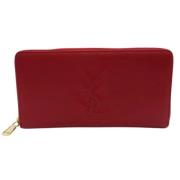 Yves Saint Laurent Vintage Pre-owned Laeder plnbcker Red, Dam