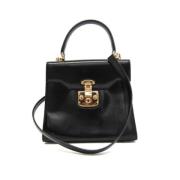 Gucci Vintage Pre-owned Laeder gucci-vskor Black, Dam