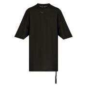 Rick Owens Svart Oversized Bomullst-shirt Black, Herr