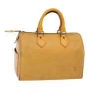 Louis Vuitton Vintage Pre-owned Laeder handvskor Yellow, Dam