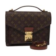 Louis Vuitton Vintage Pre-owned Canvas handvskor Brown, Dam