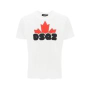 Dsquared2 Avslappnad Bomull T-shirt White, Herr