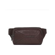 Piquadro Stilren Crossbodyväska för Vardagsbruk Brown, Unisex