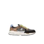 Premiata Retrostil lädersneakers Multicolor, Dam