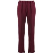 Alberto Biani Bordeaux Straight-Leg Byxor Red, Dam