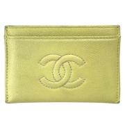 Chanel Vintage Pre-owned Laeder hem-och-kontorstillbehr Yellow, Dam