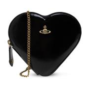 Vivienne Westwood Hjärtformad axelväska Black, Dam