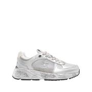 Premiata Silver Sneakers Gray, Dam