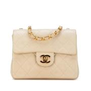 Chanel Vintage Pre-owned Laeder crossbodyvskor Brown, Dam