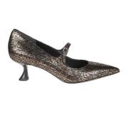 Sergio Levantesi Metallic Mary Jane Pumps Brown, Dam