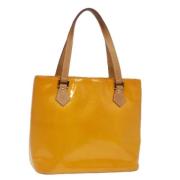 Louis Vuitton Vintage Pre-owned Laeder handvskor Yellow, Dam