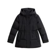 Woolrich Svart Pufferjacka för Kvinnor Black, Dam