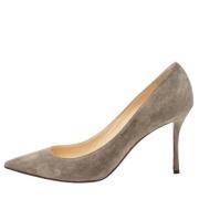 Christian Louboutin Pre-owned Pre-owned Mocka klackskor Gray, Dam