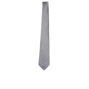 Canali Geometrisk Sidenslips för Modern Man Gray, Herr