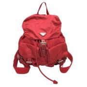 Prada Vintage Pre-owned Nylon prada-vskor Red, Dam