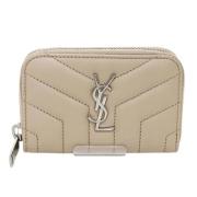 Yves Saint Laurent Vintage Pre-owned Laeder plnbcker Beige, Dam